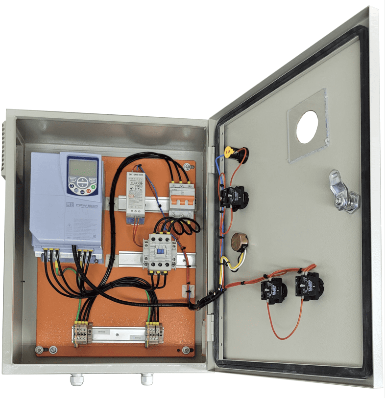 painel elétrico para controle de velocidade Painel com Inversor de Frequência