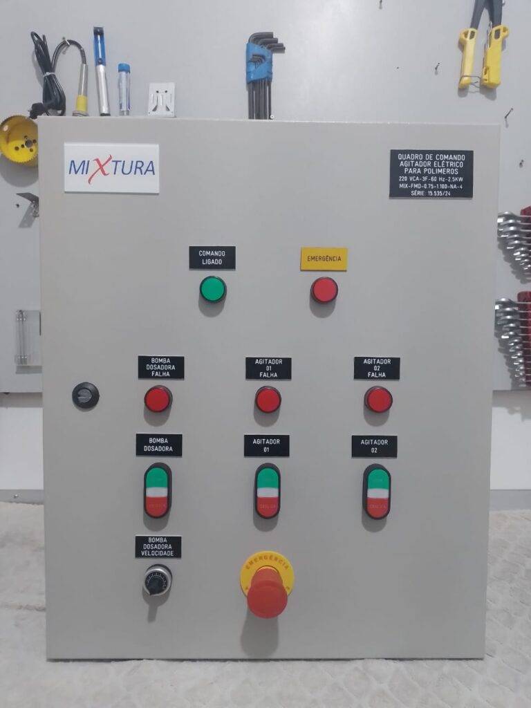 painel de controle elevatoria de agua