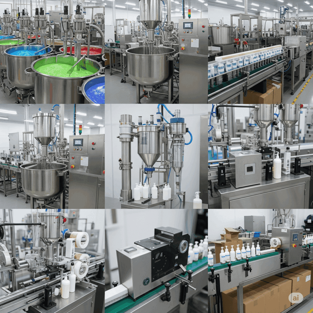 equipamentos para cosméticos