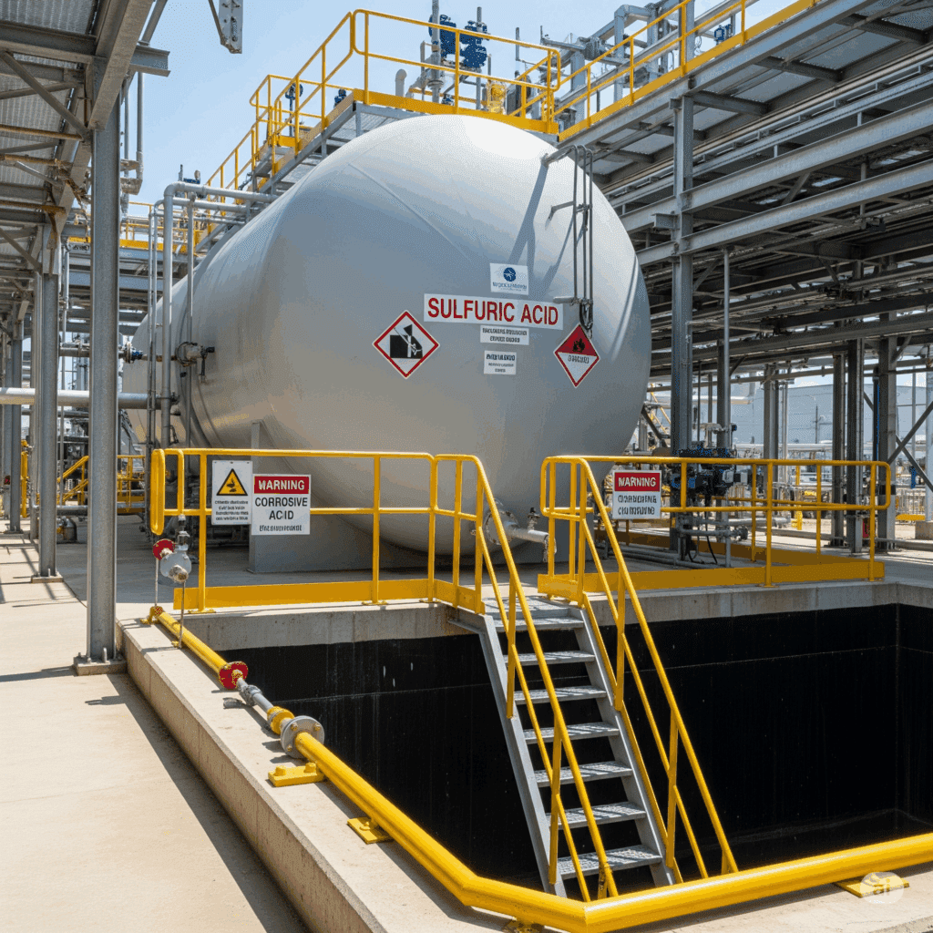 tanque para ácido sulfúrico