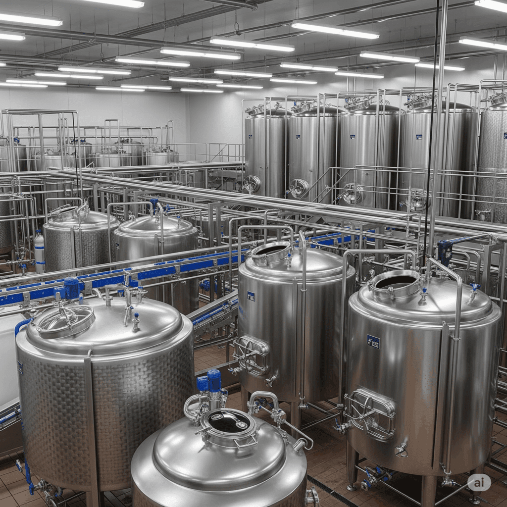 tanques para alimentos e bebidas