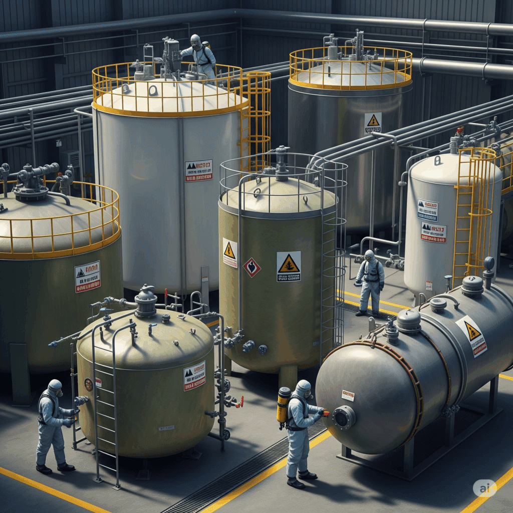 Tanques para produtos corrosivos: materiais e cuidados especiais 1 tanques para produtos corrosivos