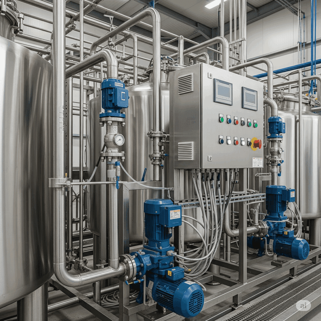 sistema de limpeza CIP para tanques
