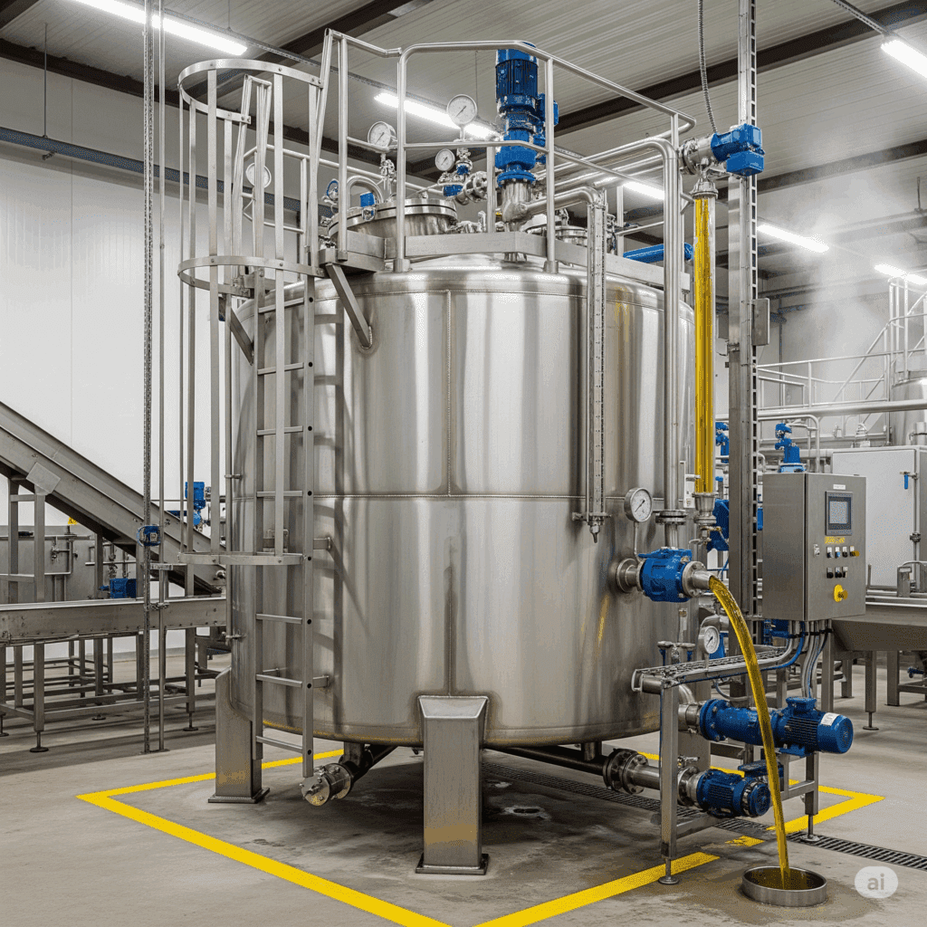 tanque para óleos vegetais