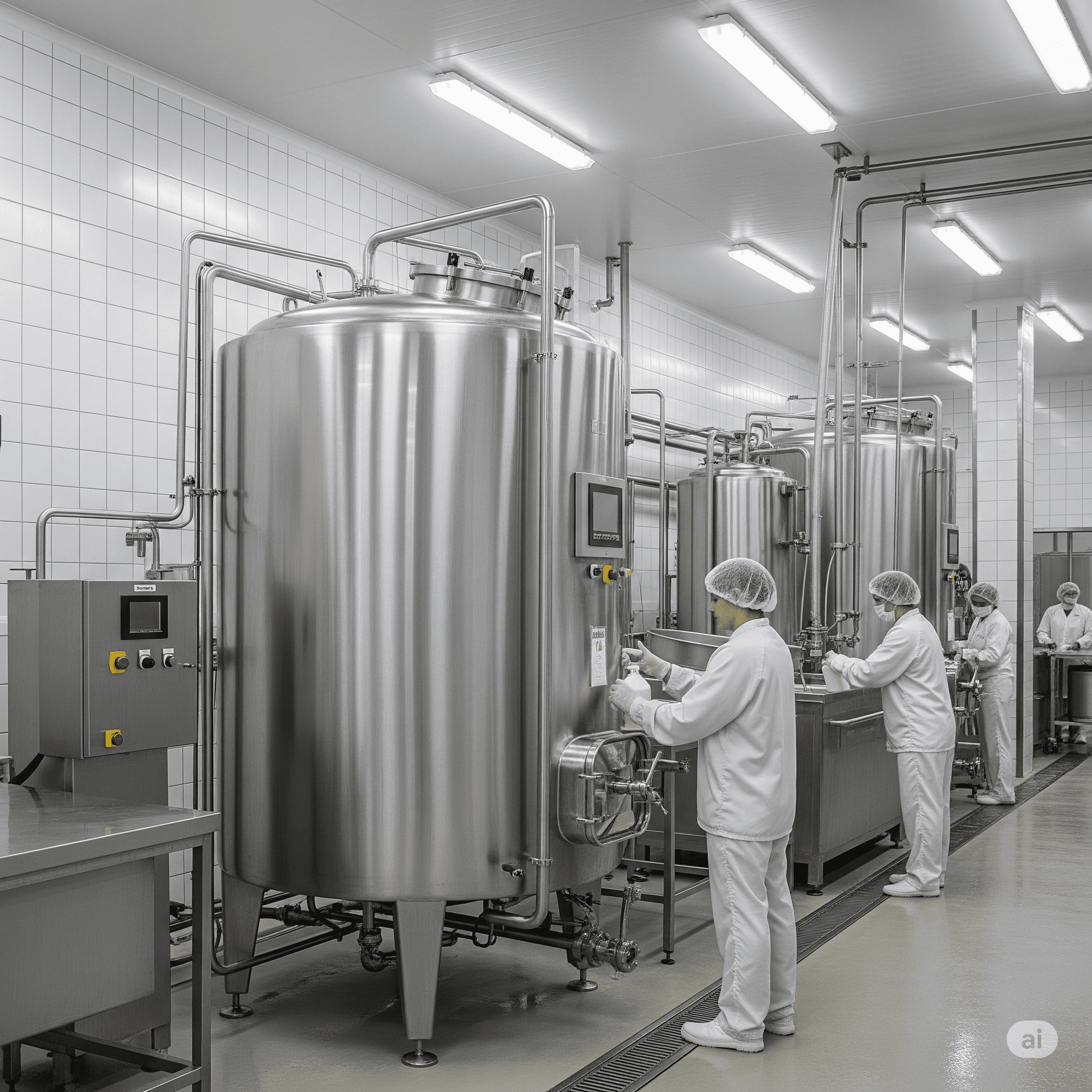 tanque para produtos alimentícios