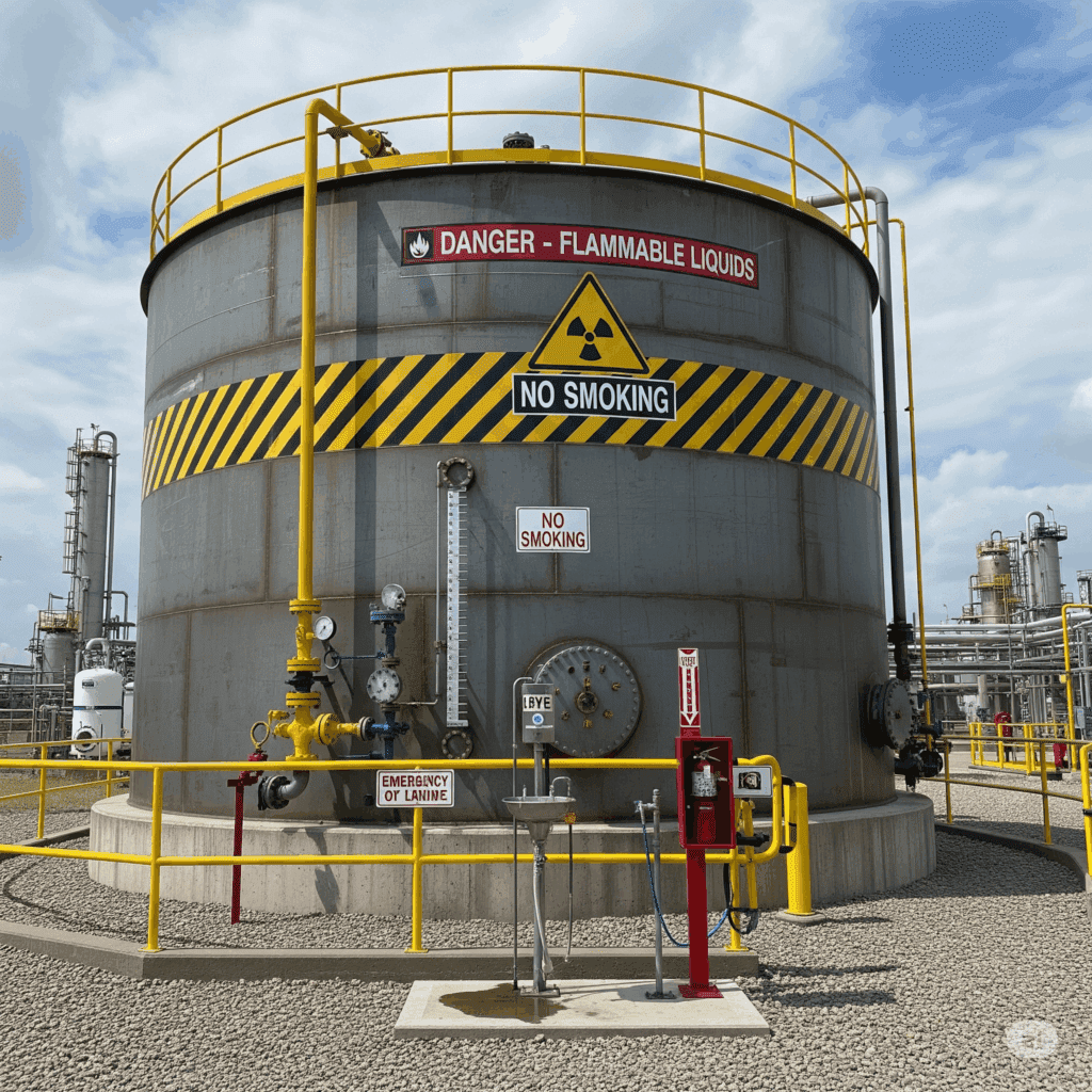 tanque para produtos perigosos