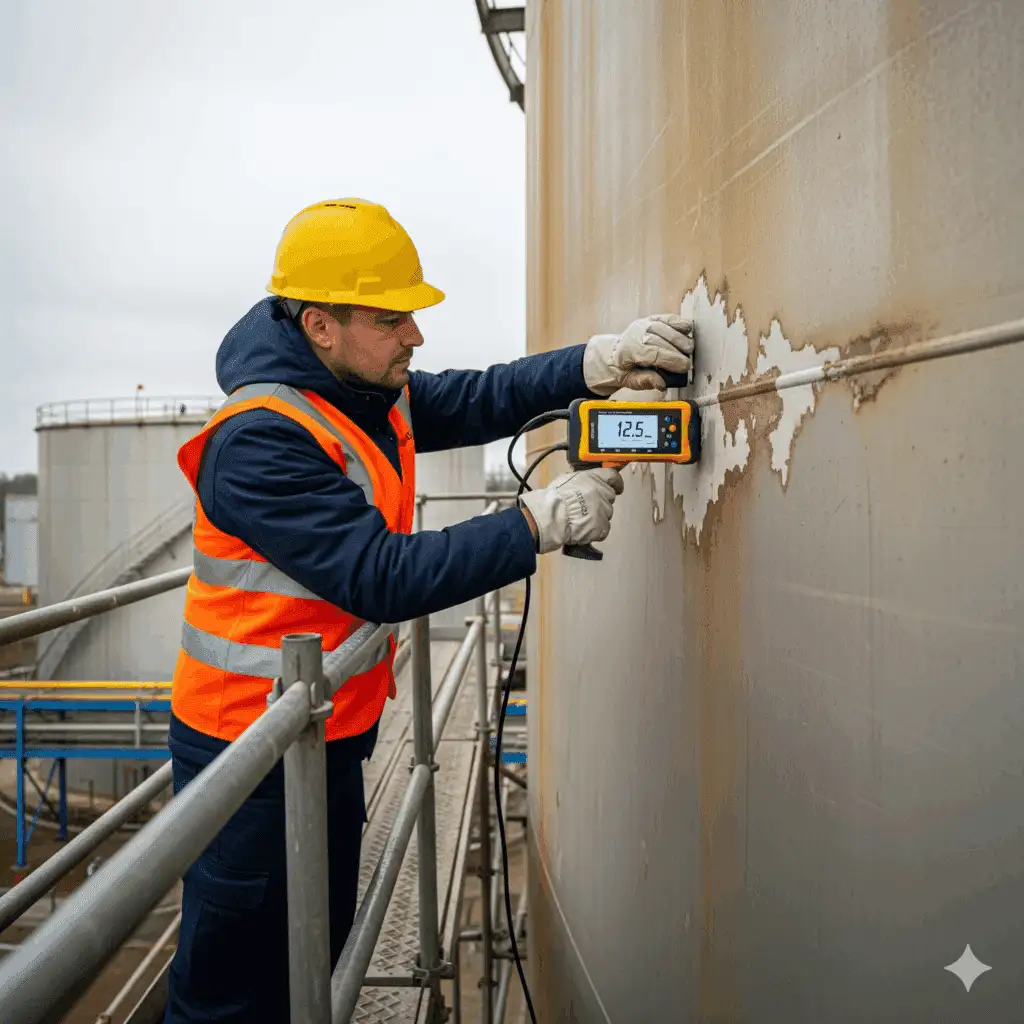 monitoramento espessura tanques