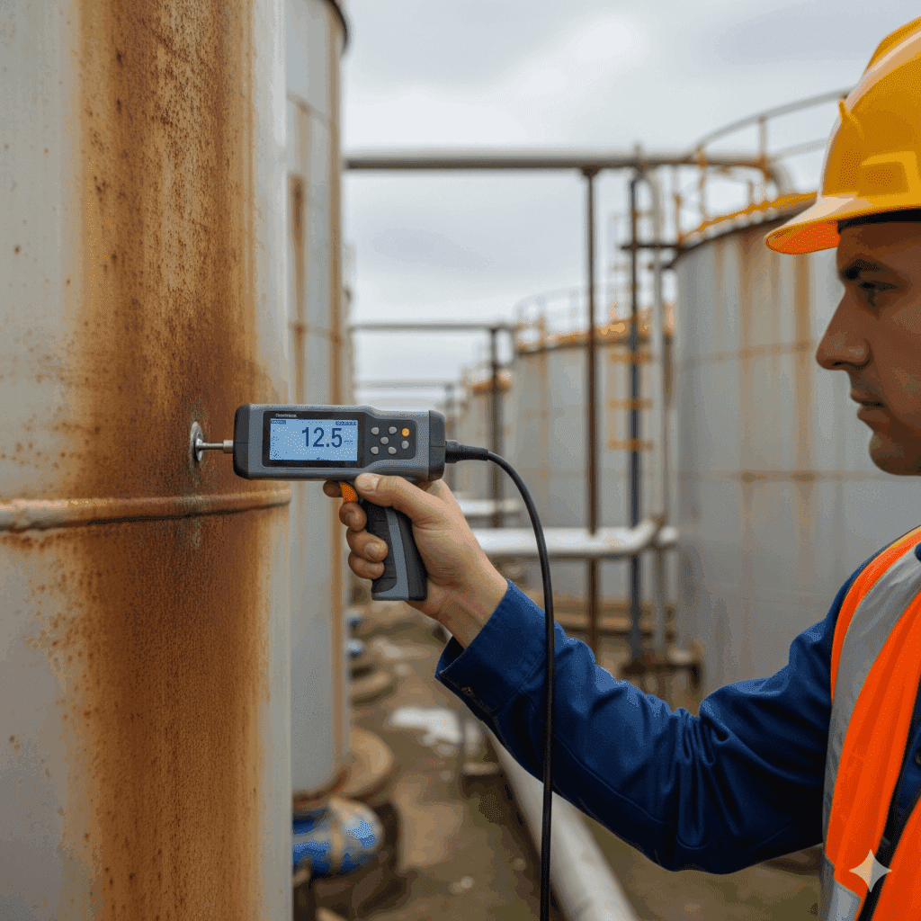 monitoramento espessura tanques