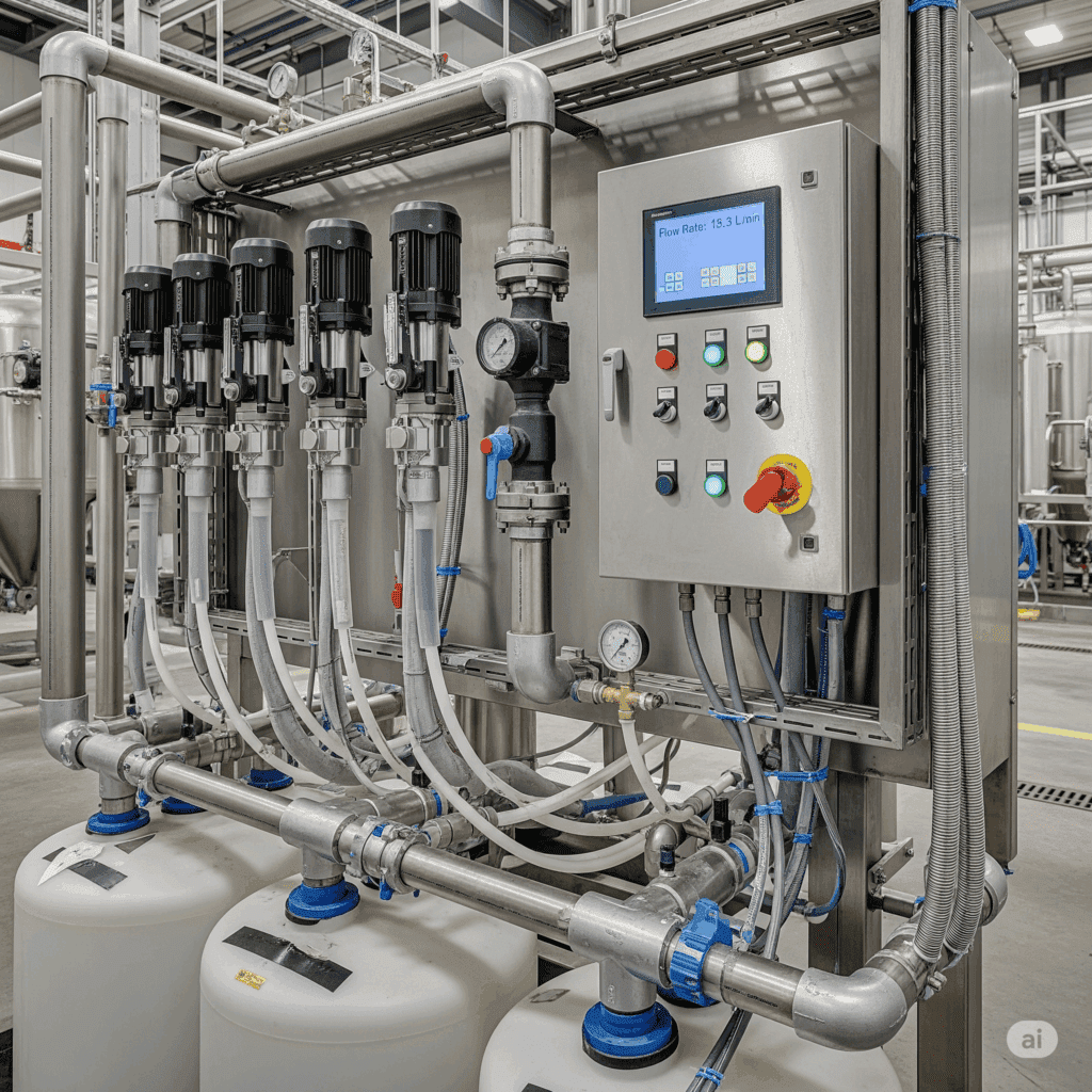 painel dosagem química