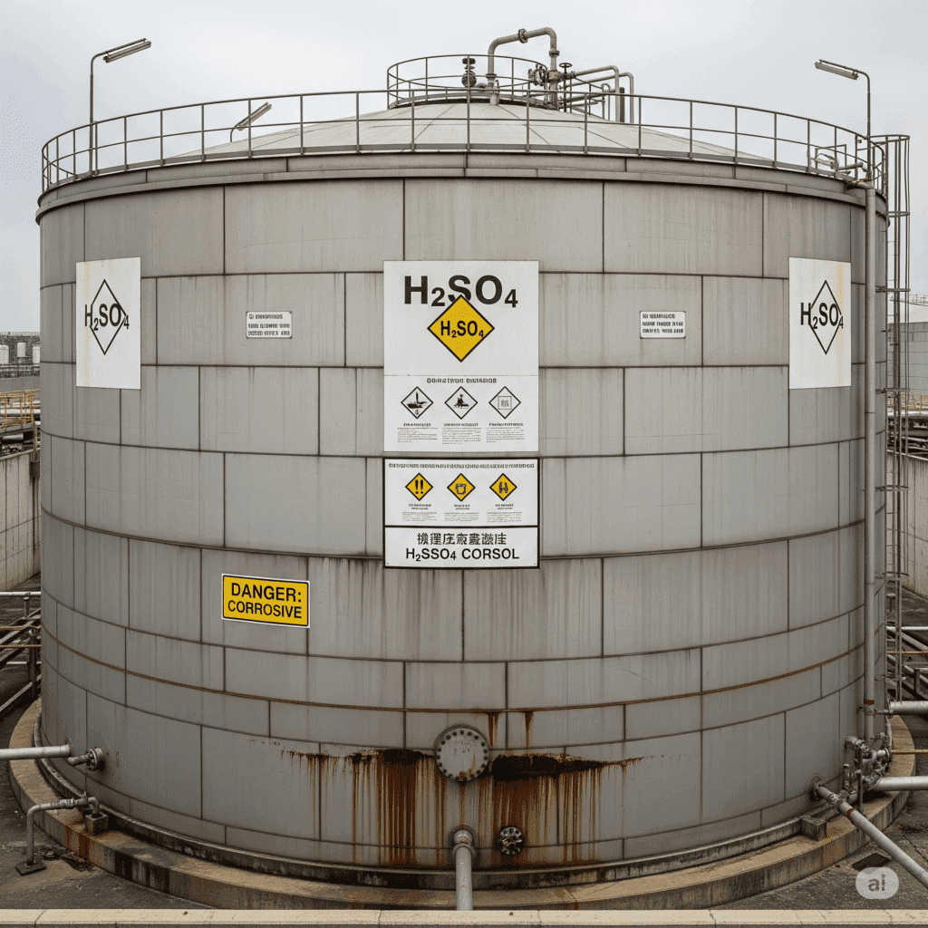 tanque ácido sulfúrico material