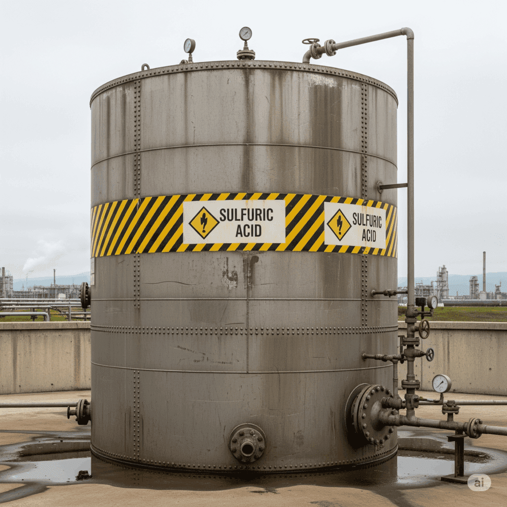 tanque ácido sulfúrico material