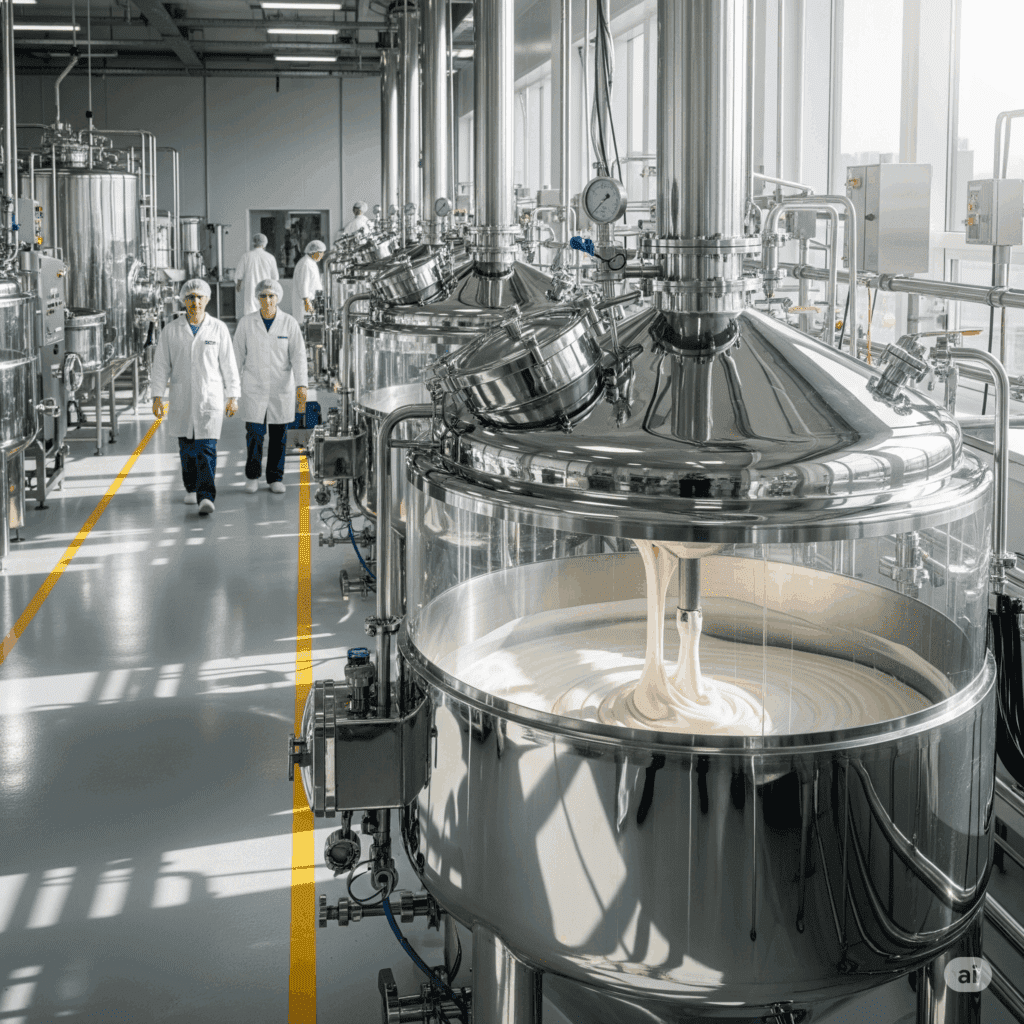 tanque para indústria cosmética