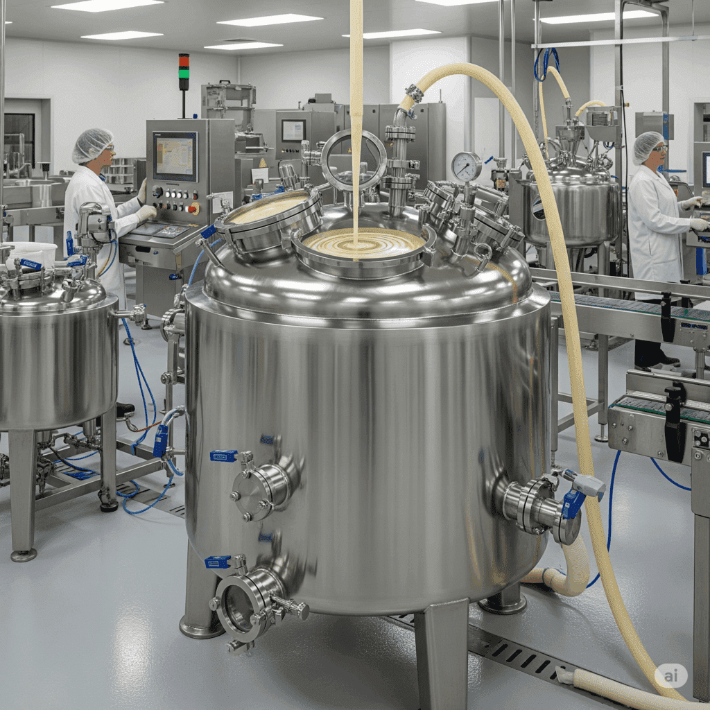 tanque para indústria cosmética