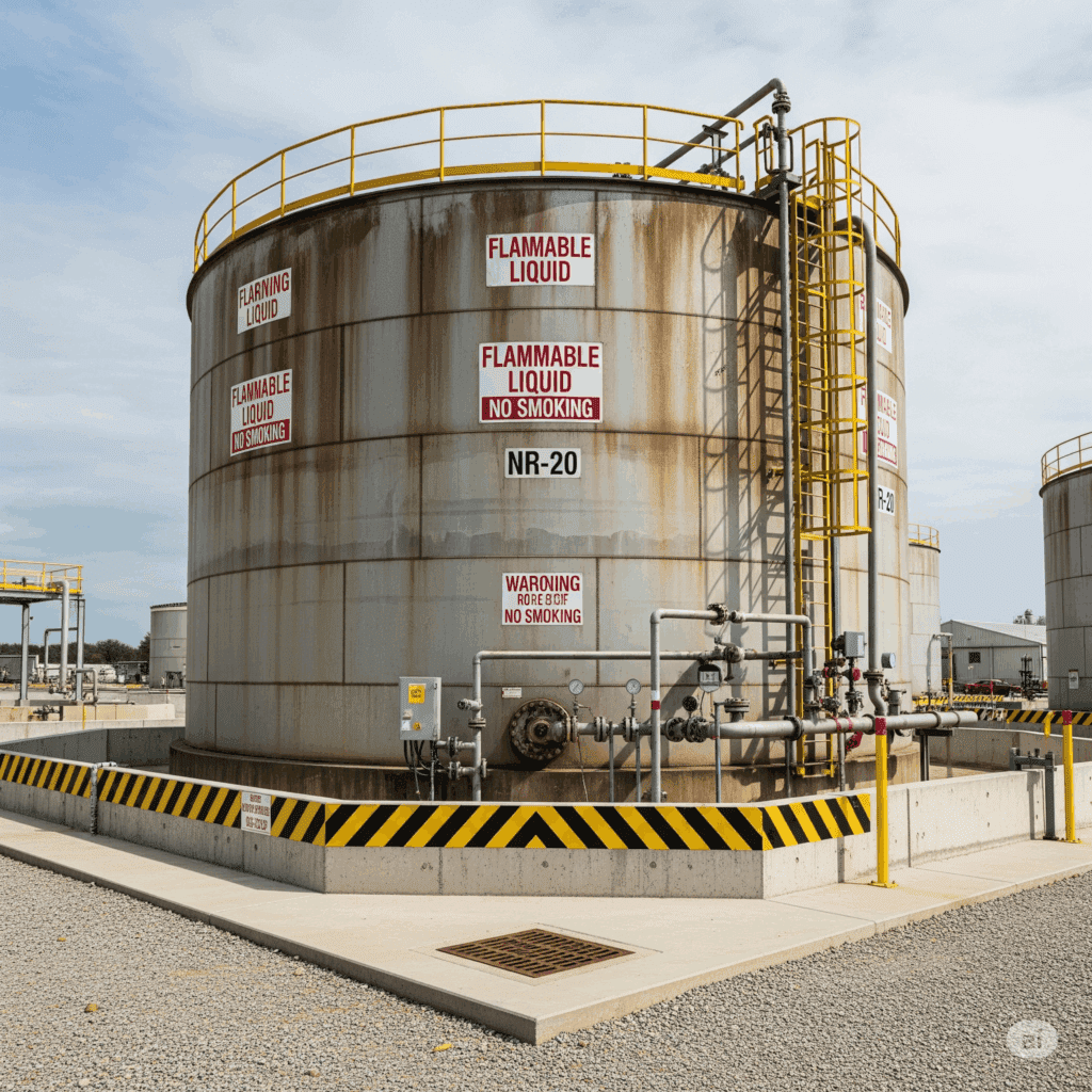 tanque para inflamáveis NR-20