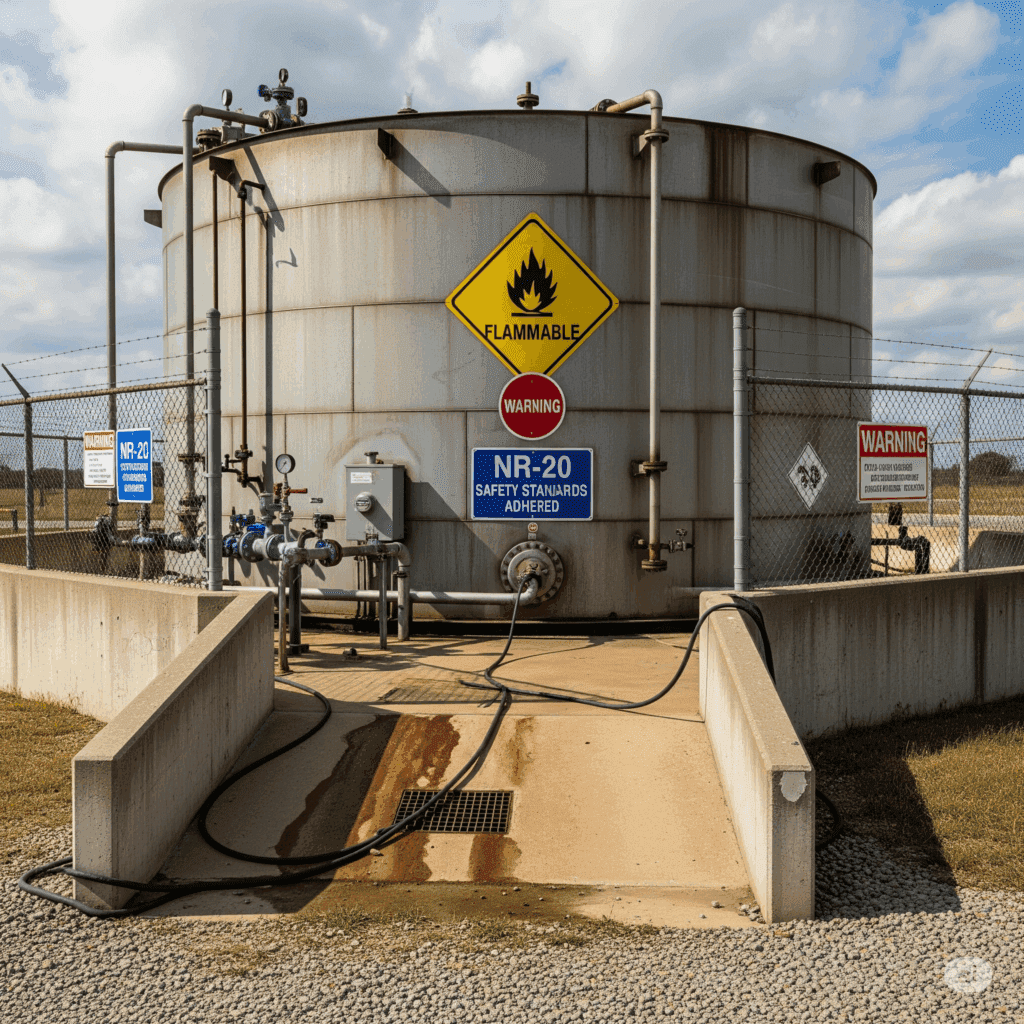 tanque para inflamáveis NR-20