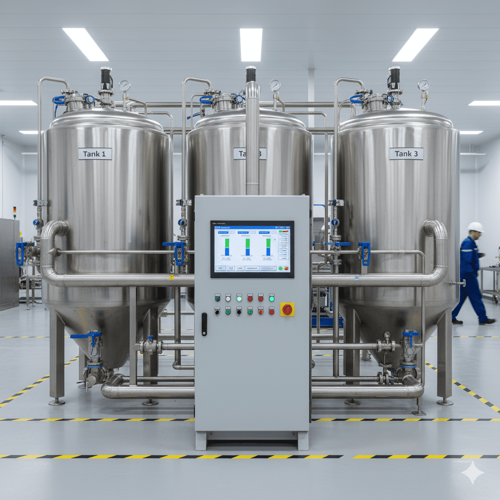 controle nível tanques