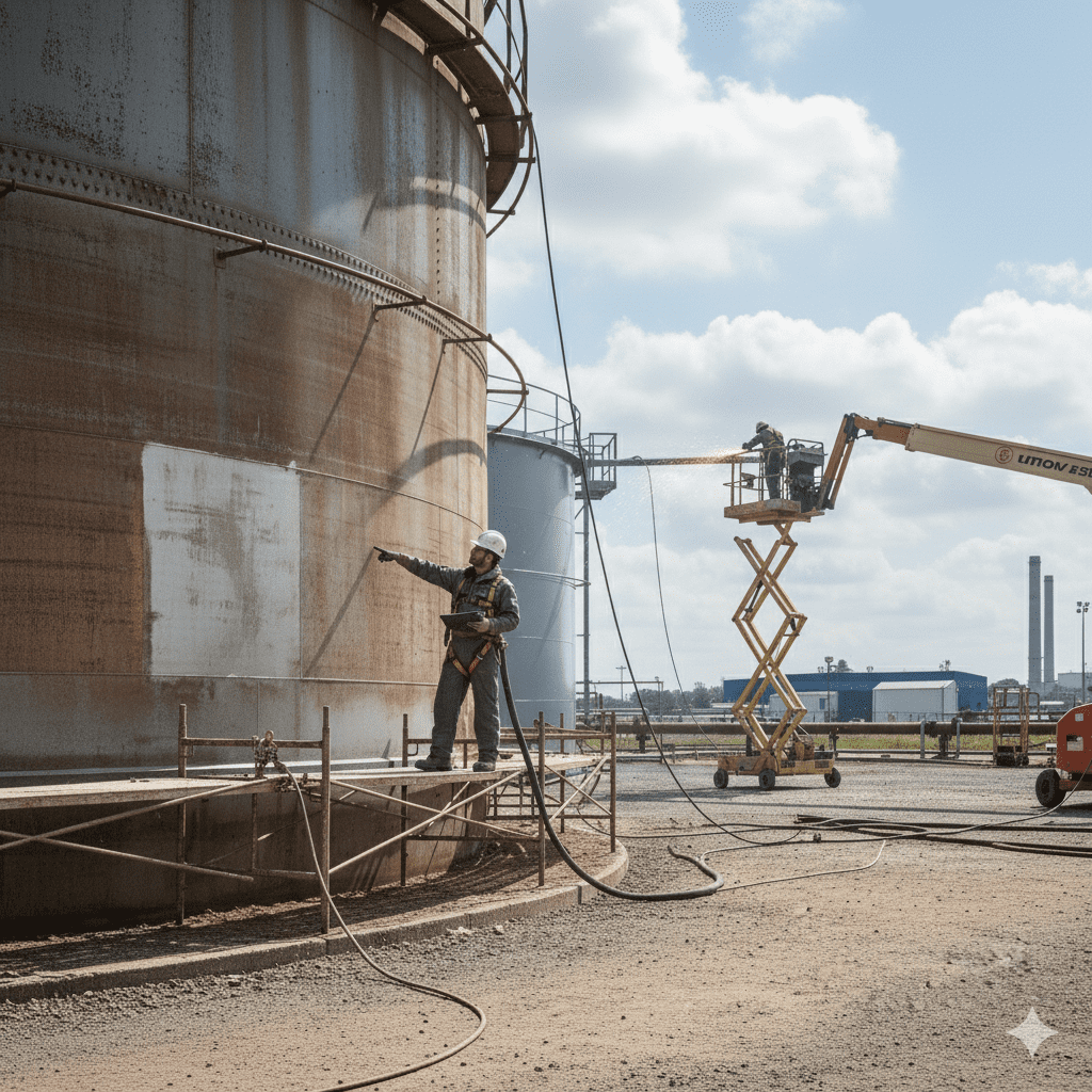 manutenção tanques armazenamento