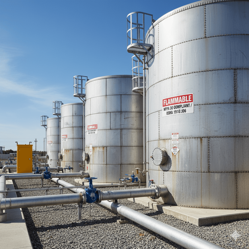 tanques inflamáveis normas