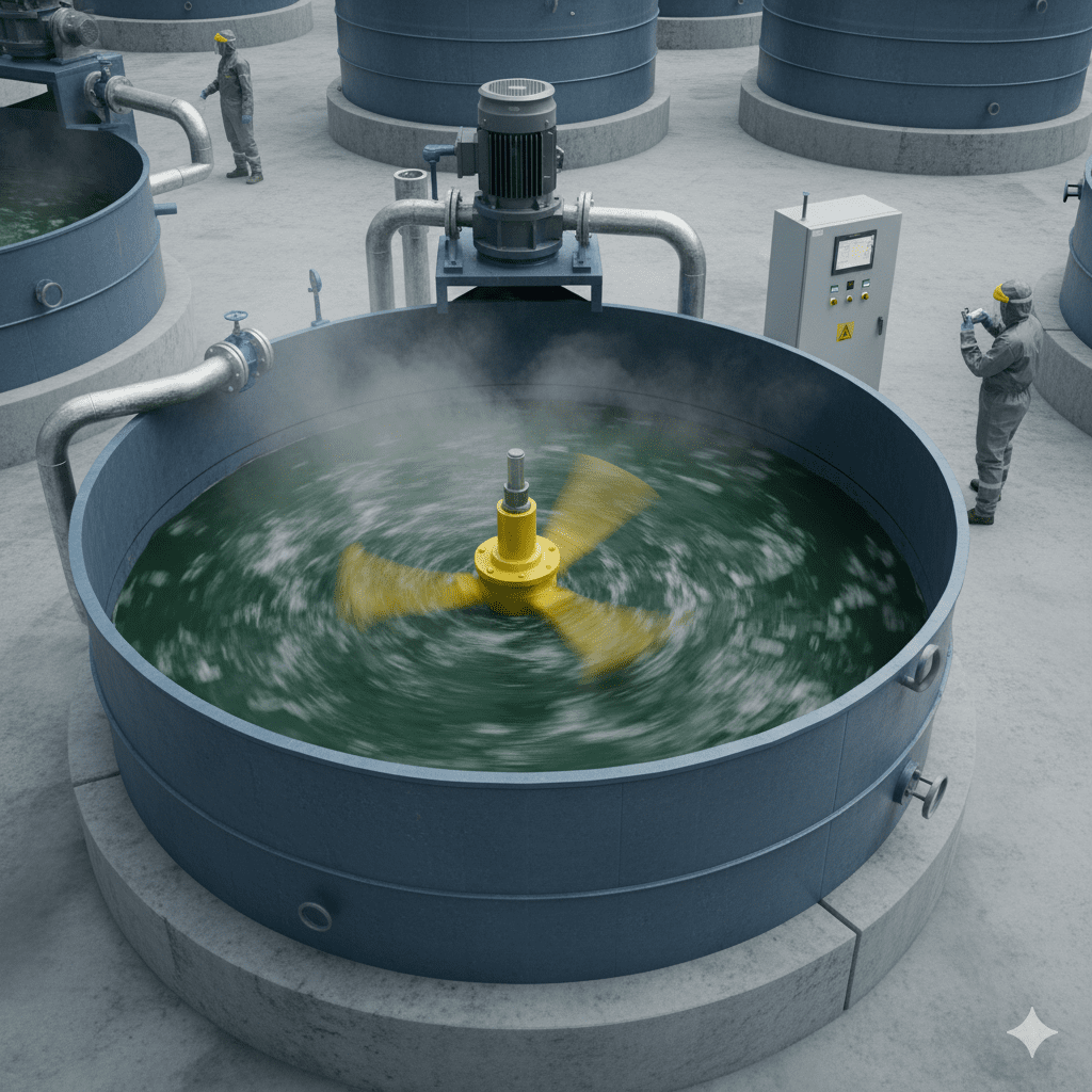 agitadores fluidos corrosivos