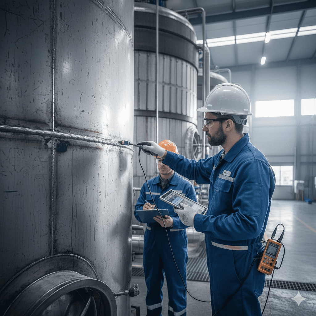 controle qualidade soldas tanques