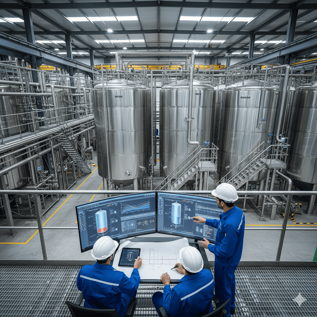 cálculo capacidade tanques verticais