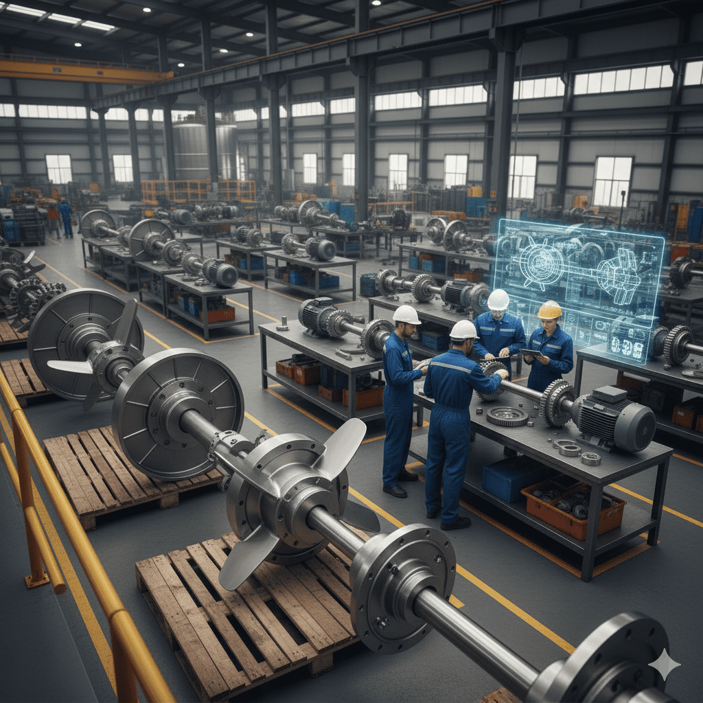 componentes agitação pesada