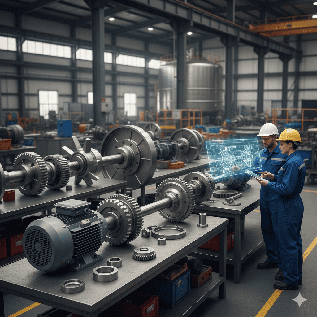 componentes agitação pesada