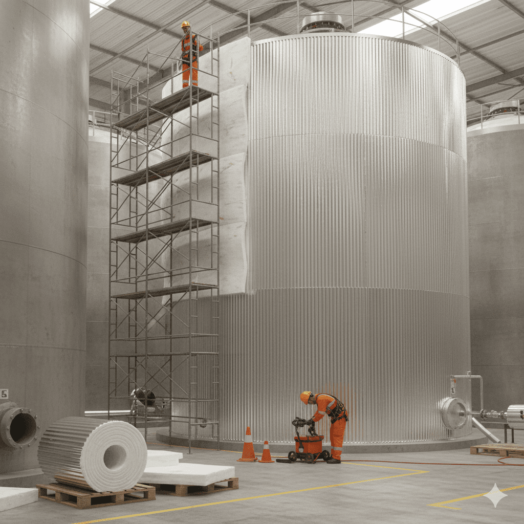 isolamento térmico tanques