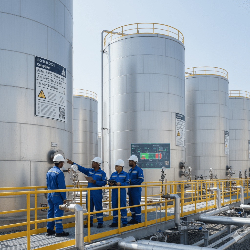 normas internacionais tanques