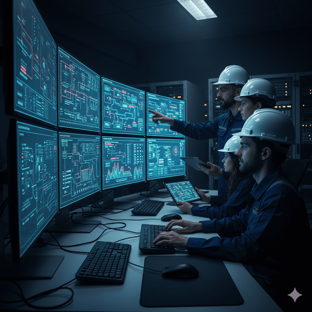 painel controle sistemas críticos