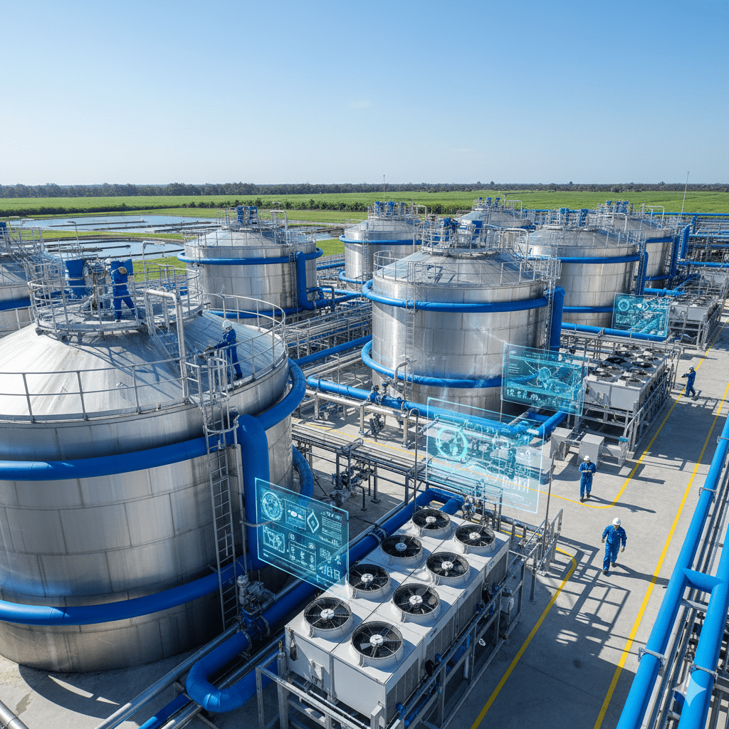 resfriamento tanques industriais