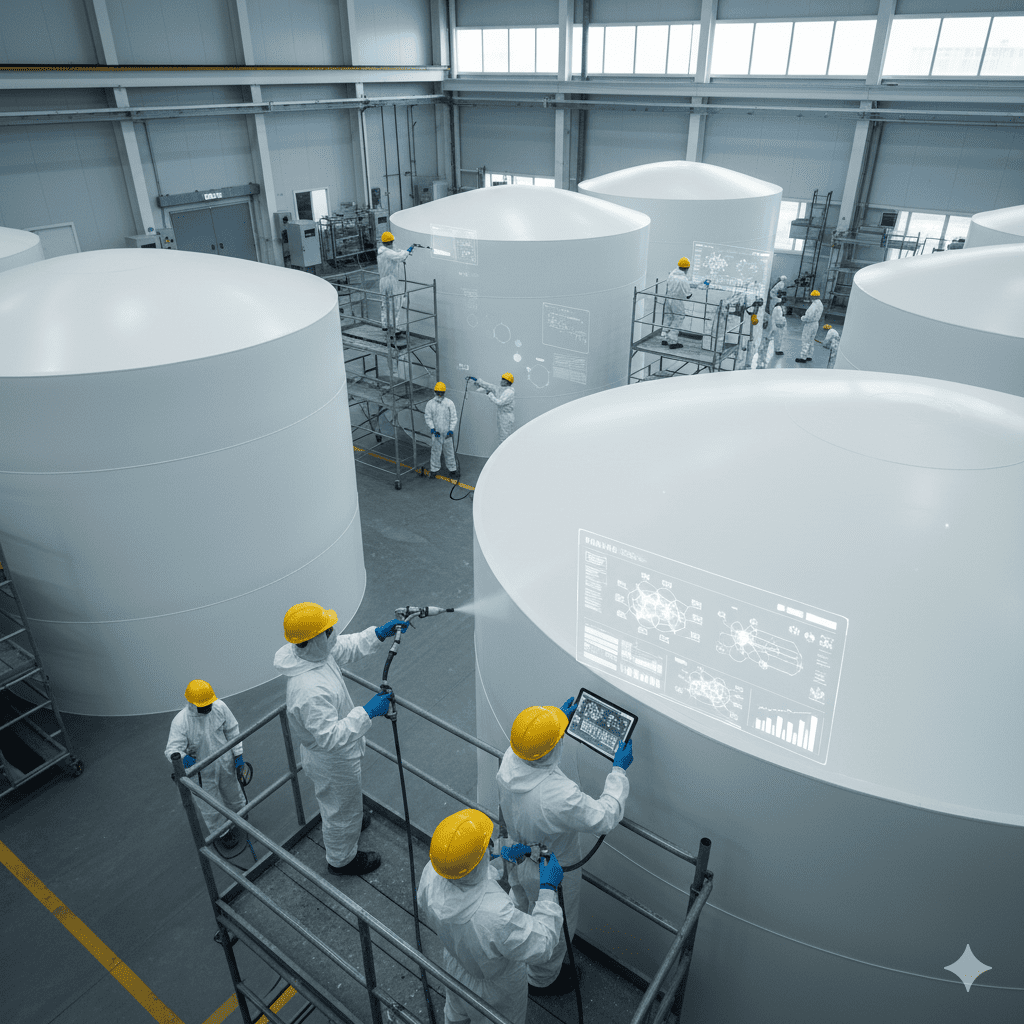 tratamento tanques polipropileno