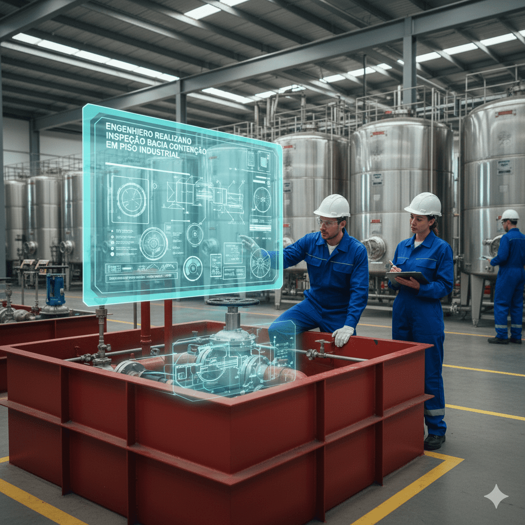 inspeção bacia contenção