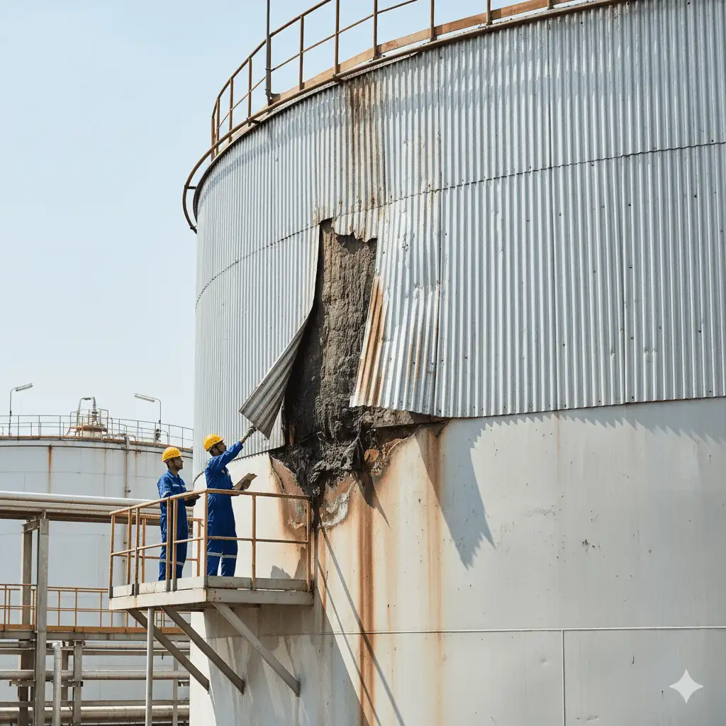 manutenção isolamento térmico tanque