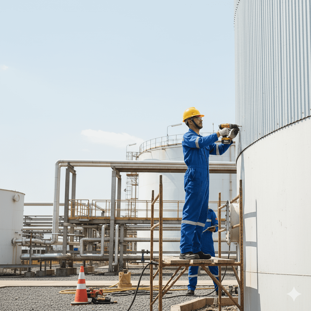 manutenção isolamento térmico tanque