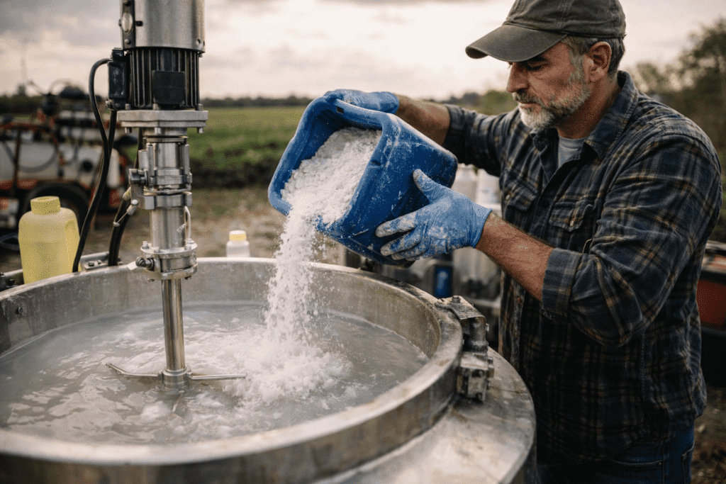 misturador de calda agrícola inox