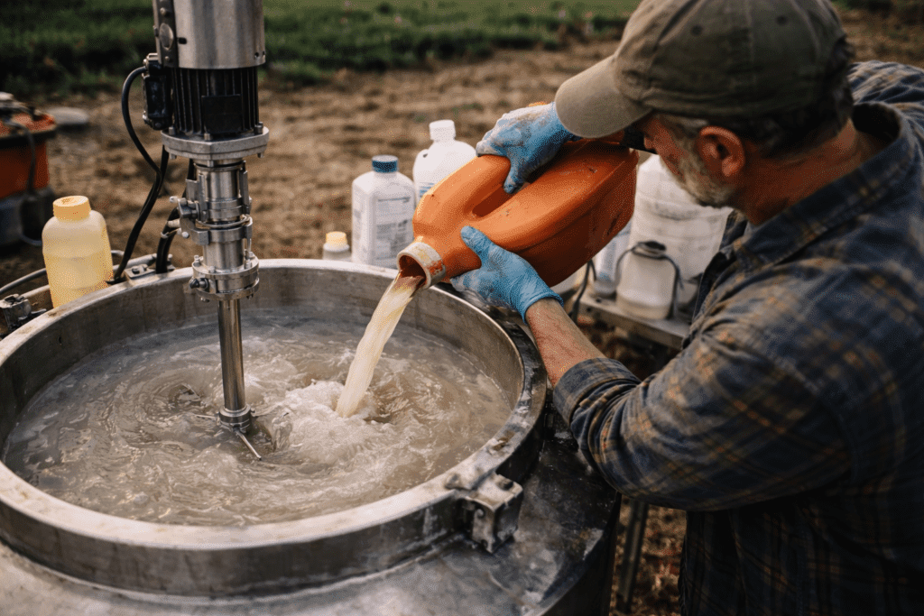 misturador de calda agrícola inox