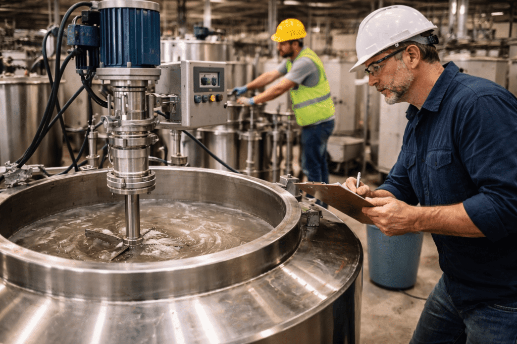 tanque misturador inox