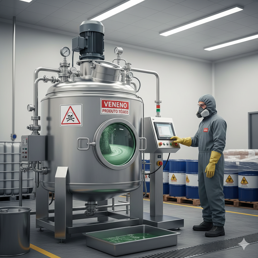 misturador de veneno inox