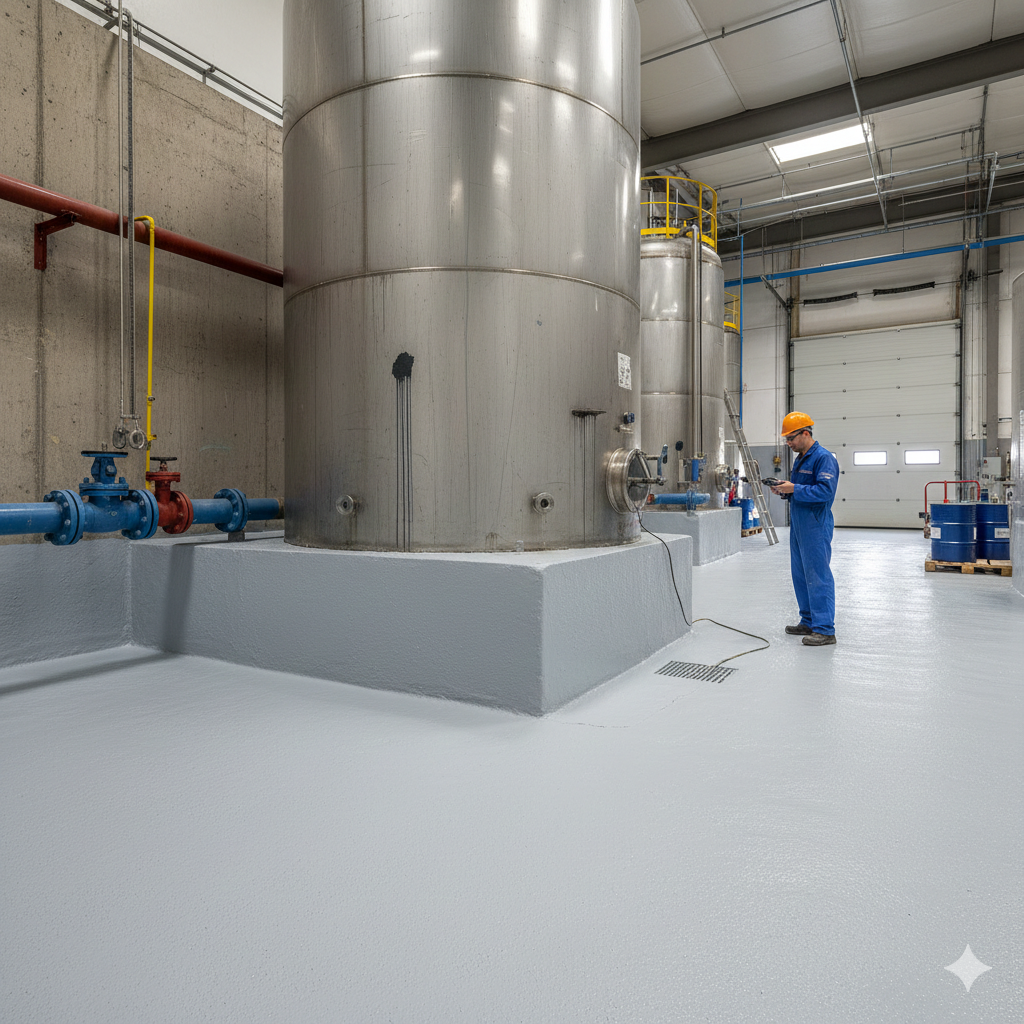 revestimento para area de tanque