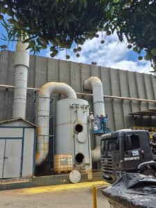 Manutenção em lavadores de gás