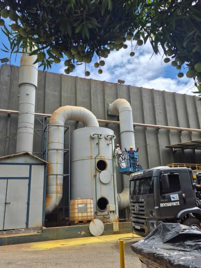 Manutenção em lavadores de gás