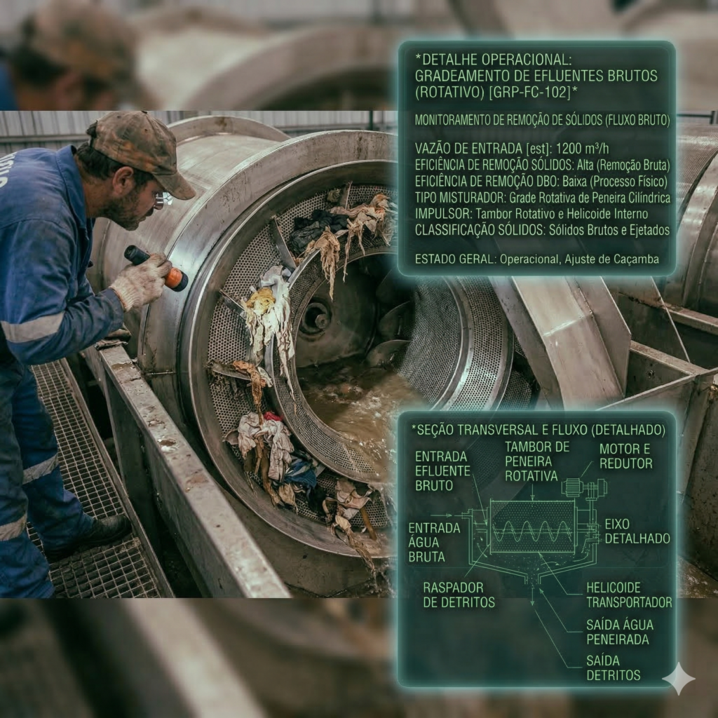 gradeamento efluentes