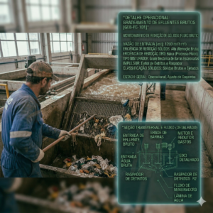 gradeamento efluentes