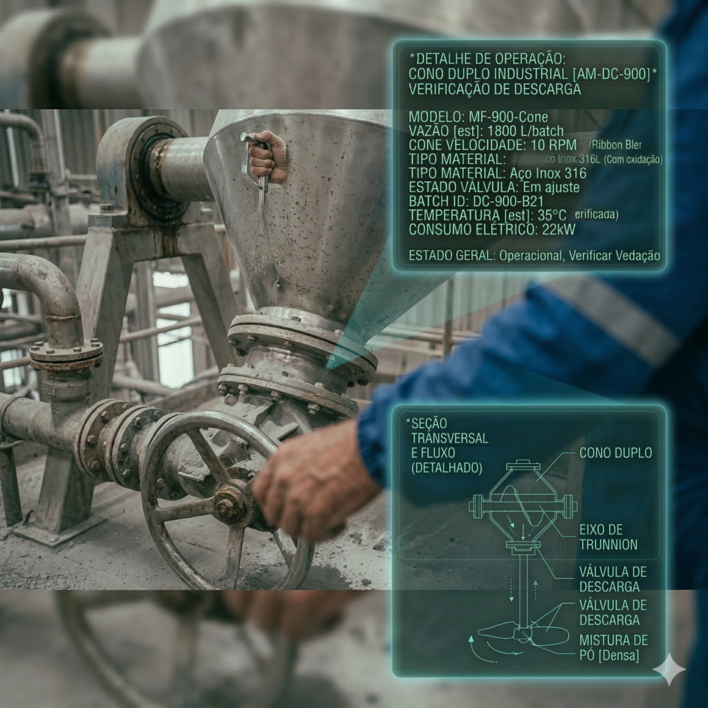 misturador de pó industrial