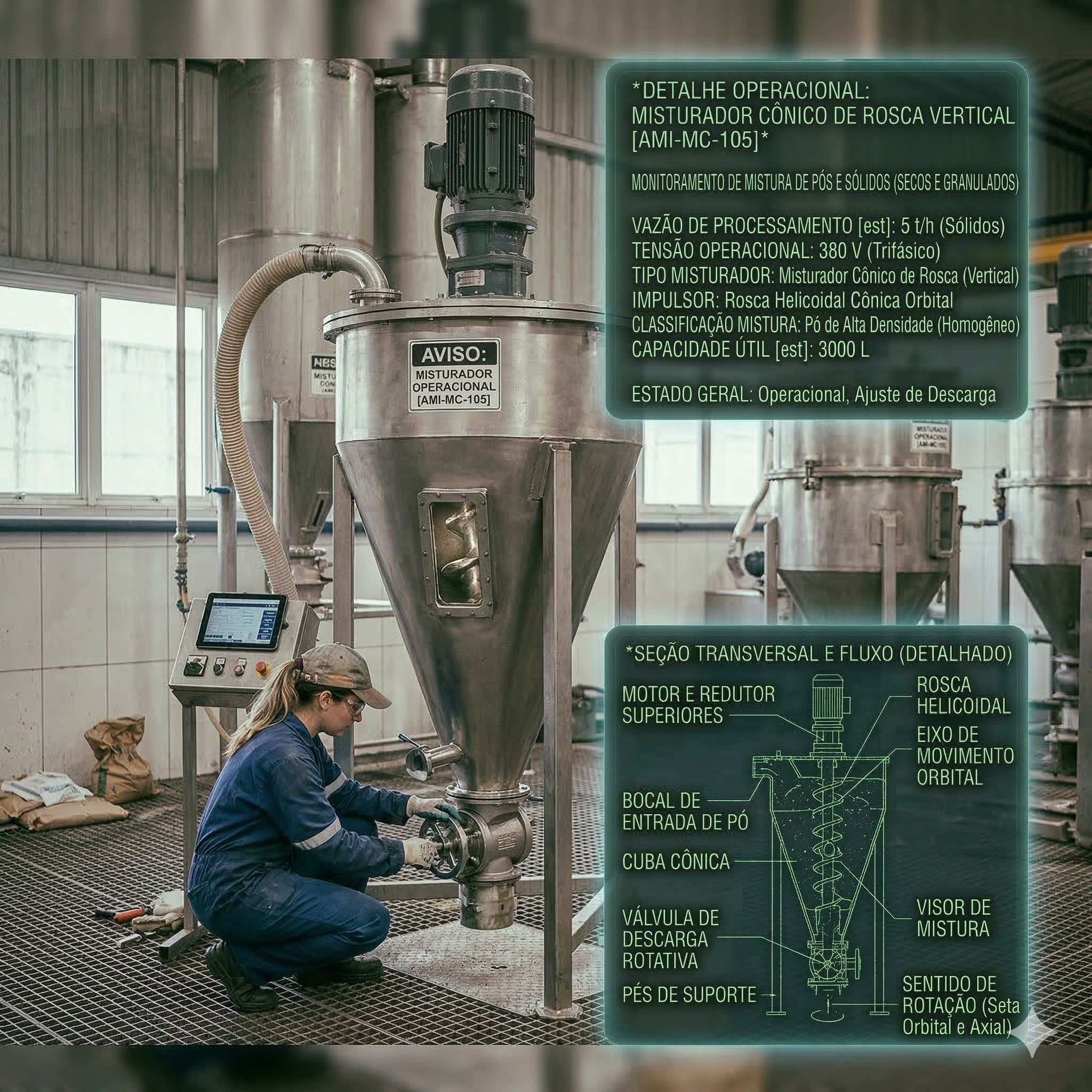 Misturador Industrial de Alimentos: Higiene e Grau Sanitário 1 misturador industrial