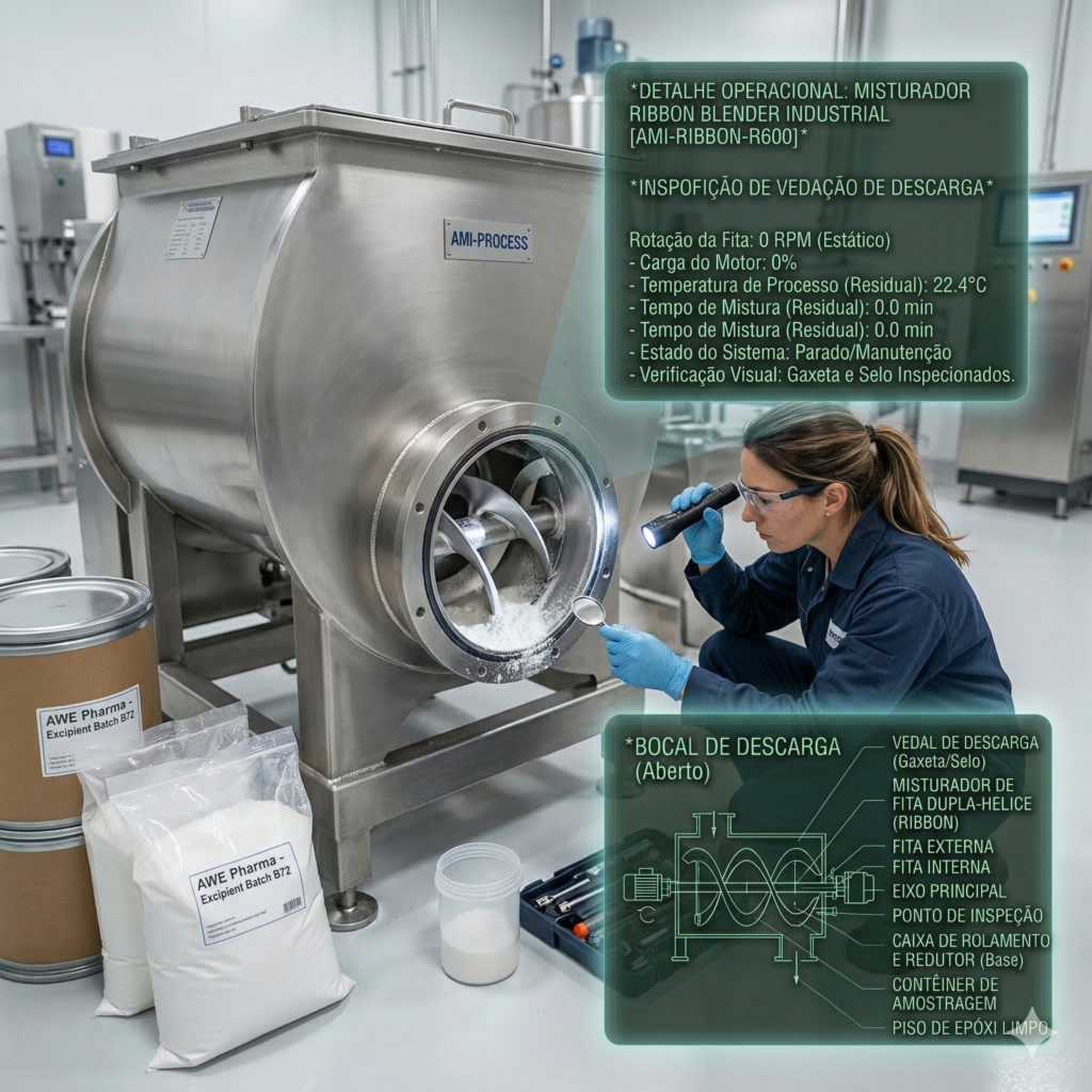 misturador ribbon blender