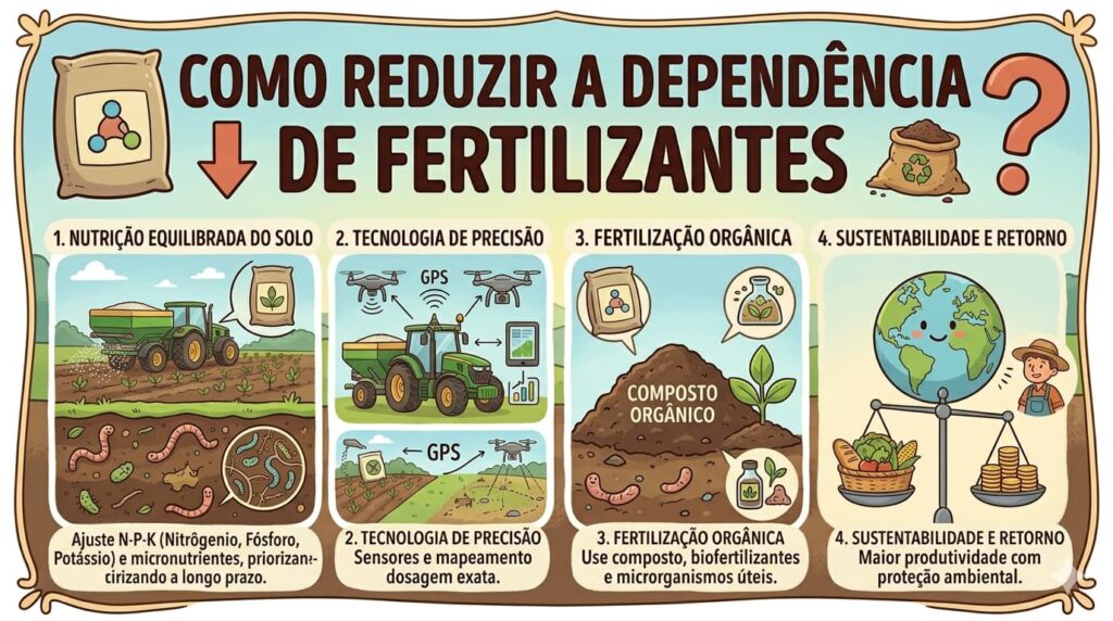 Como reduzir a dependência de fertilizantes