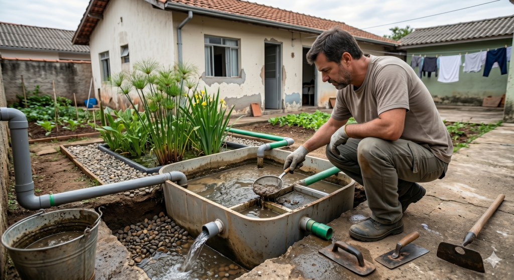 estação de tratamento de esgoto residencial