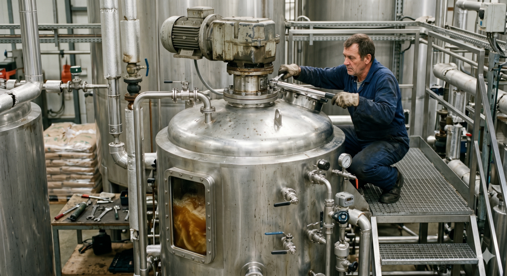 tanque agitador inox